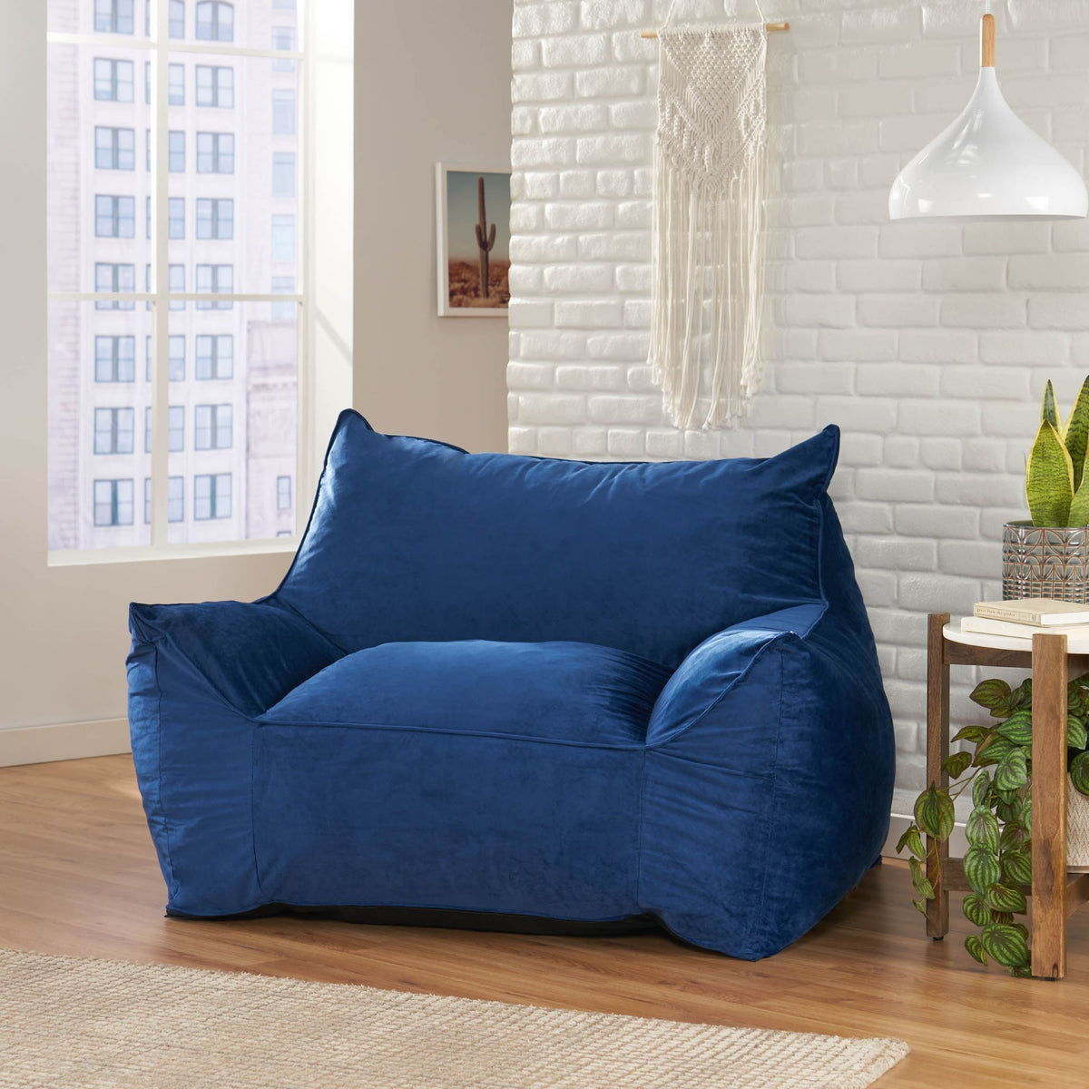 Allea - Bean Bag Chair With Armrests