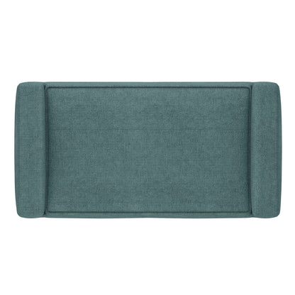 Scott - Small Ottoman Bench - Smoky Teal