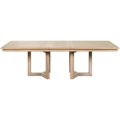 Proximity Place - Double Pedestal Table - Brown