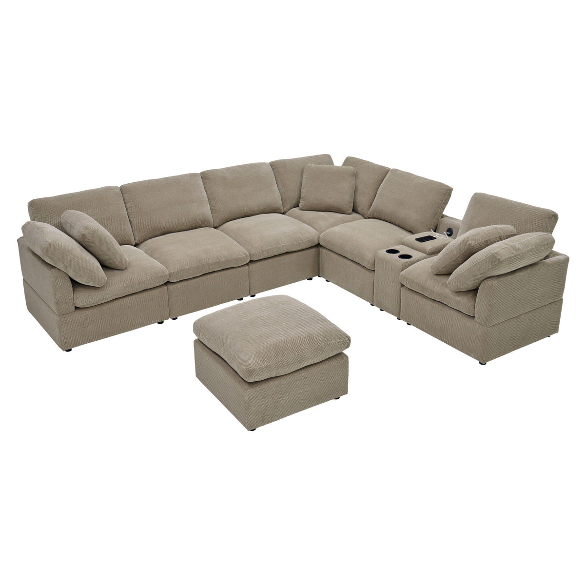 Modular Cloud Sofa, Freely Configurable Corner, Living Room Furniture