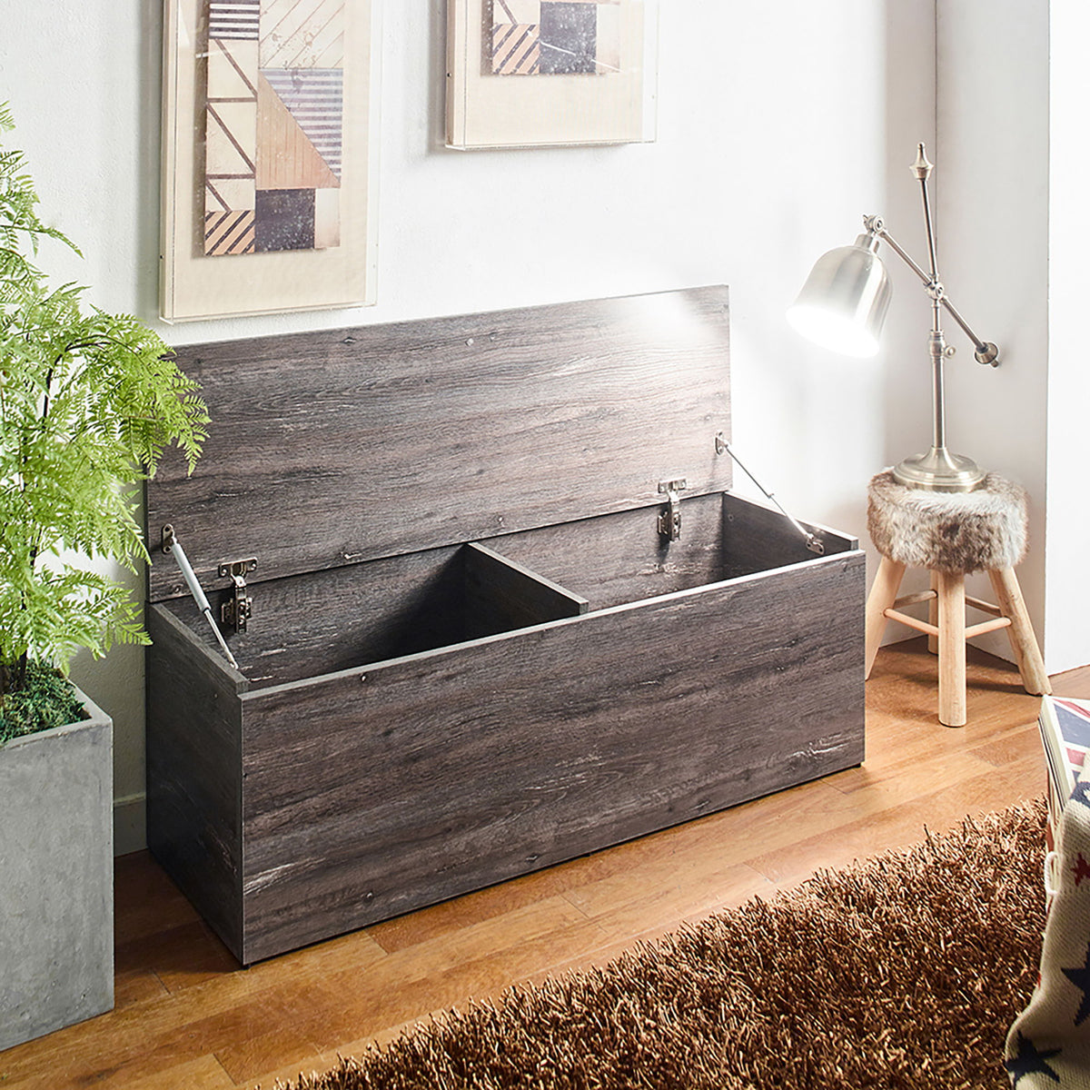 Dean - Storage Bench With Extra Storage - Gray