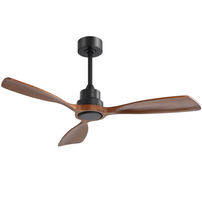 48" Ceiling Fan With 3 Blades, Remote Control Reversible DC Motor For Living Room