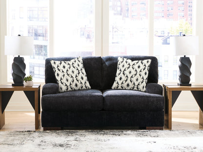 Whitmore Manor - Loveseat - Black Pearl