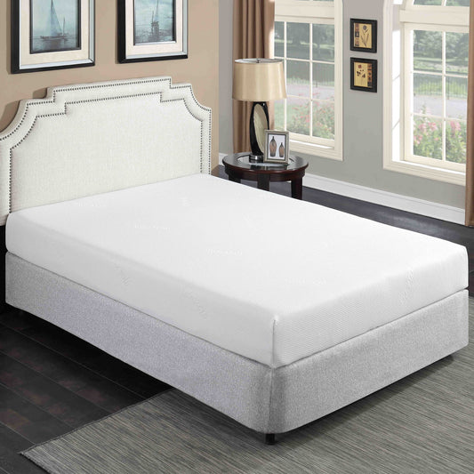 8" Plush Gel Memory Foam Mattress For Bed, Aloe Vera Cover