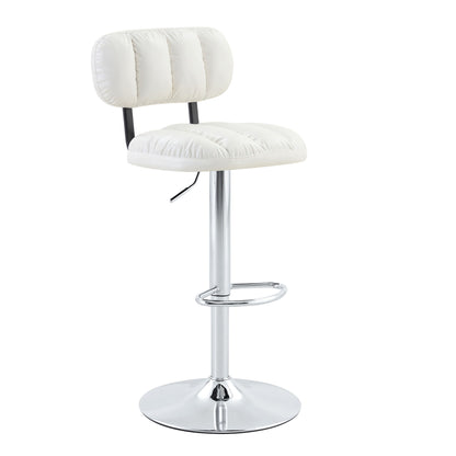 Adjustable Height Bar Stools With Footrest For Kitchen Island (Set of 2)