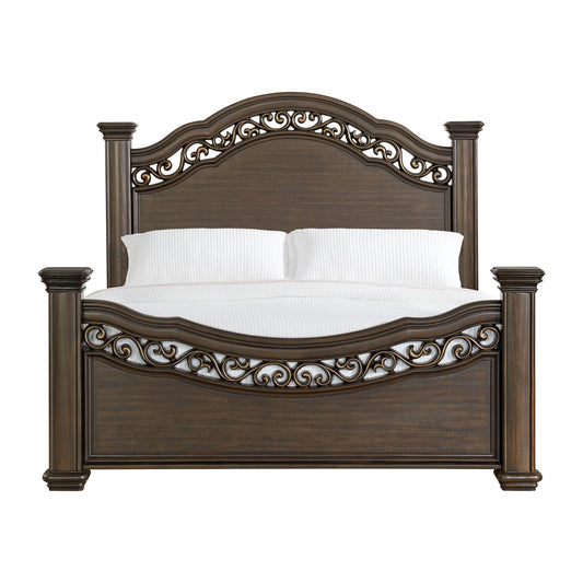 Brunswick - King Panel Footboard With Slats - Mahogany
