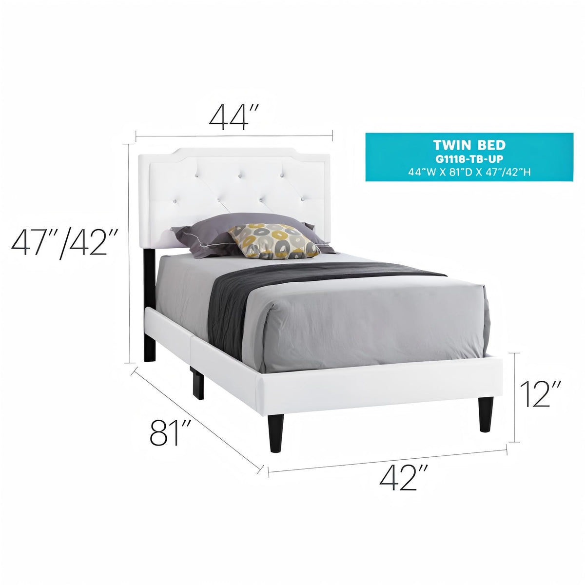 Button Tufted Bed Charming For Cozy Spaces