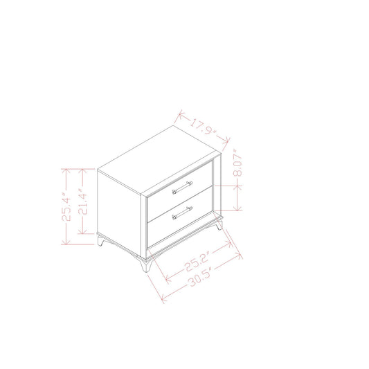 Star - Nightstand - White