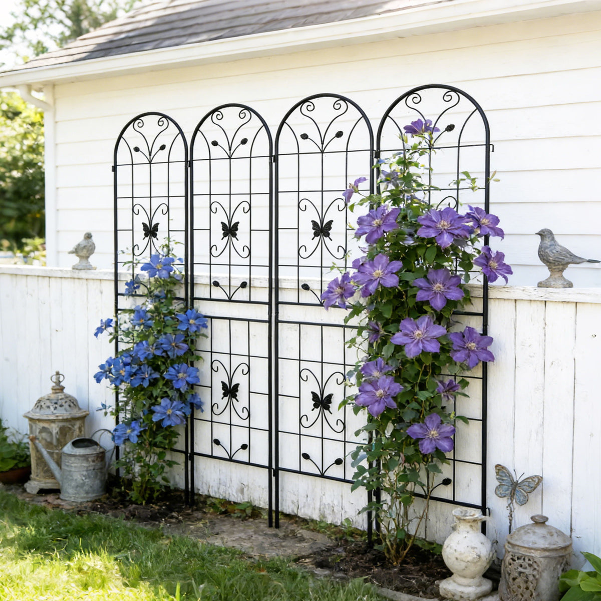 Garden Metal Trellis Rustproof Trellis For Climbing Plants Outdoor Flower Support
