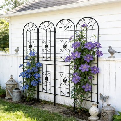 Garden Metal Trellis Rustproof Trellis For Climbing Plants Outdoor Flower Support