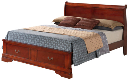 Upholstered Panel Sleigh Bed Design