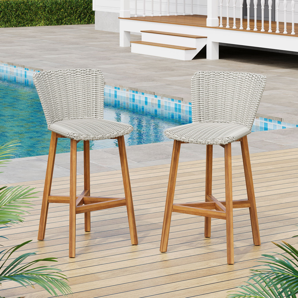 Lymington - Outdoor Bar Stool (Set of 2)