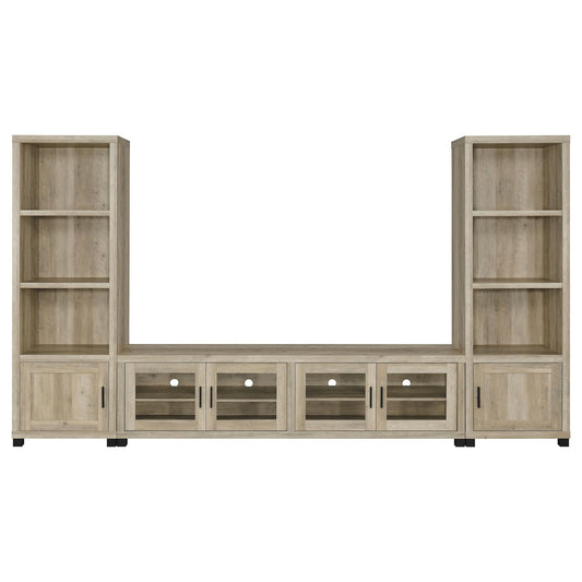 Heron - 3 Piece TV Entertainment Center - Natural
