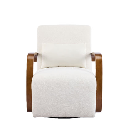 Swivel Accent Rotatable Ergonomic Single Chair For Living Room
