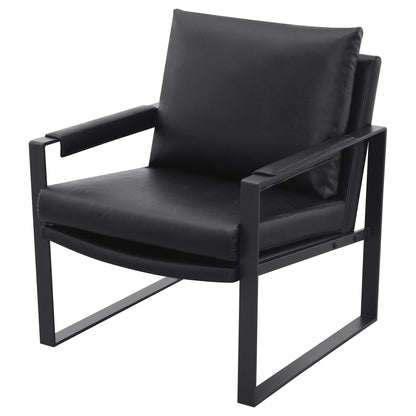 Goldbriar - Upholstered Track Arm Accent Chair - Black