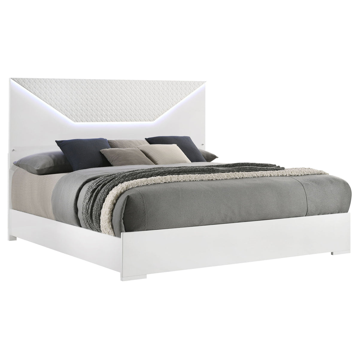 Pierce - Panel Bed LED Headboard