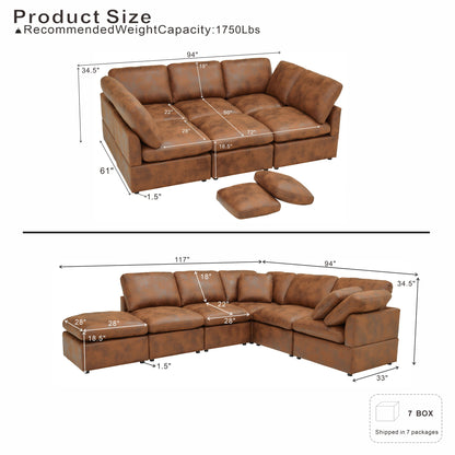 Deep Modular Cloud Sofa, Freely Configurable