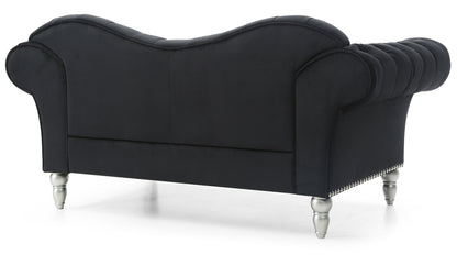 Elegant Round Arm Loveseat