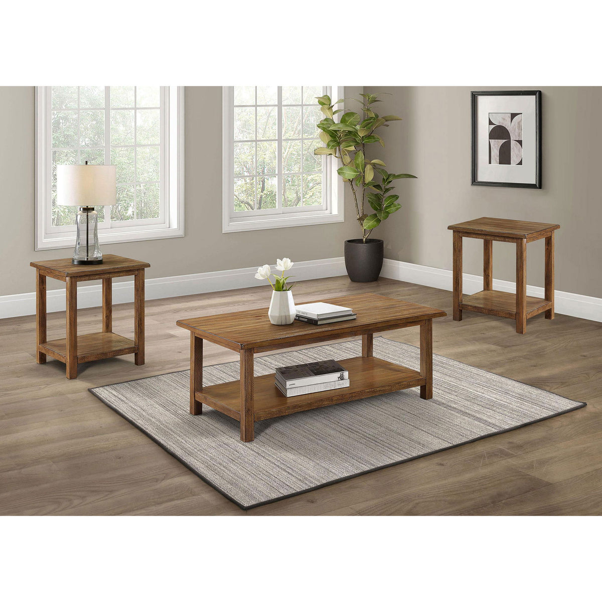 Castleton - Coffee And End Table Set With Storage