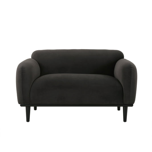 Sway - Upholstered Loveseat With Wood Legs And Round Arms