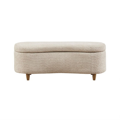 Bailey - Flip Top Storage Bench - Taupe