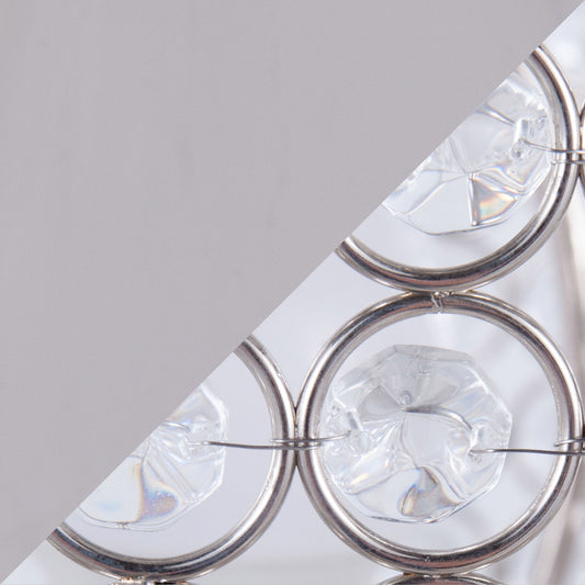 Ashland - Contemporary Table Lamp Round Clear Crystal Beads (Set of 2) - Nickel