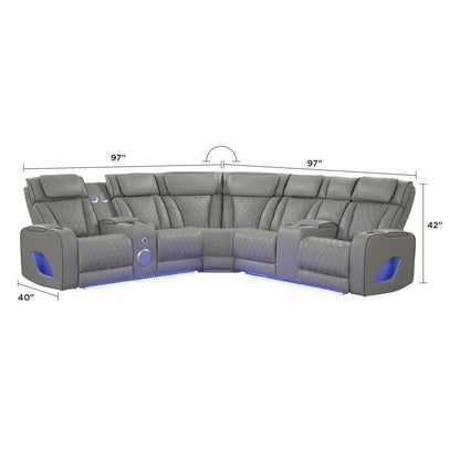 Fortuner - Power Recliner Sectional Sofa