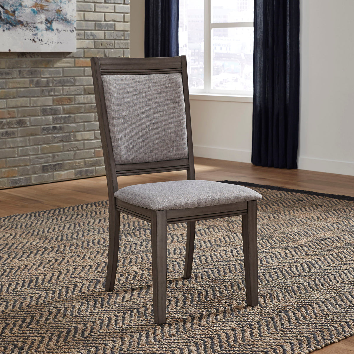 Tanners Creek - Upholstered Side Chair - Dark Gray