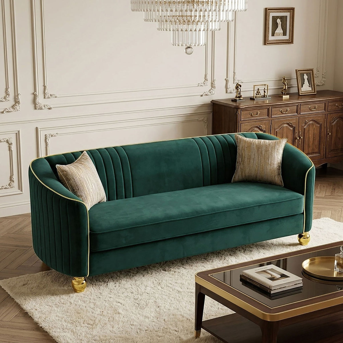3 Seater Classic Sofa, Living Room Furniture