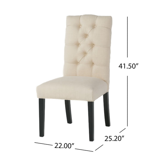 Harding - Tufted Dining Chair (Set of 2) - Natural