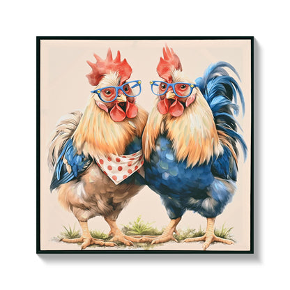 Rooster, Chicken Pictures Wall Decor For Home Decor - Yellow / Red
