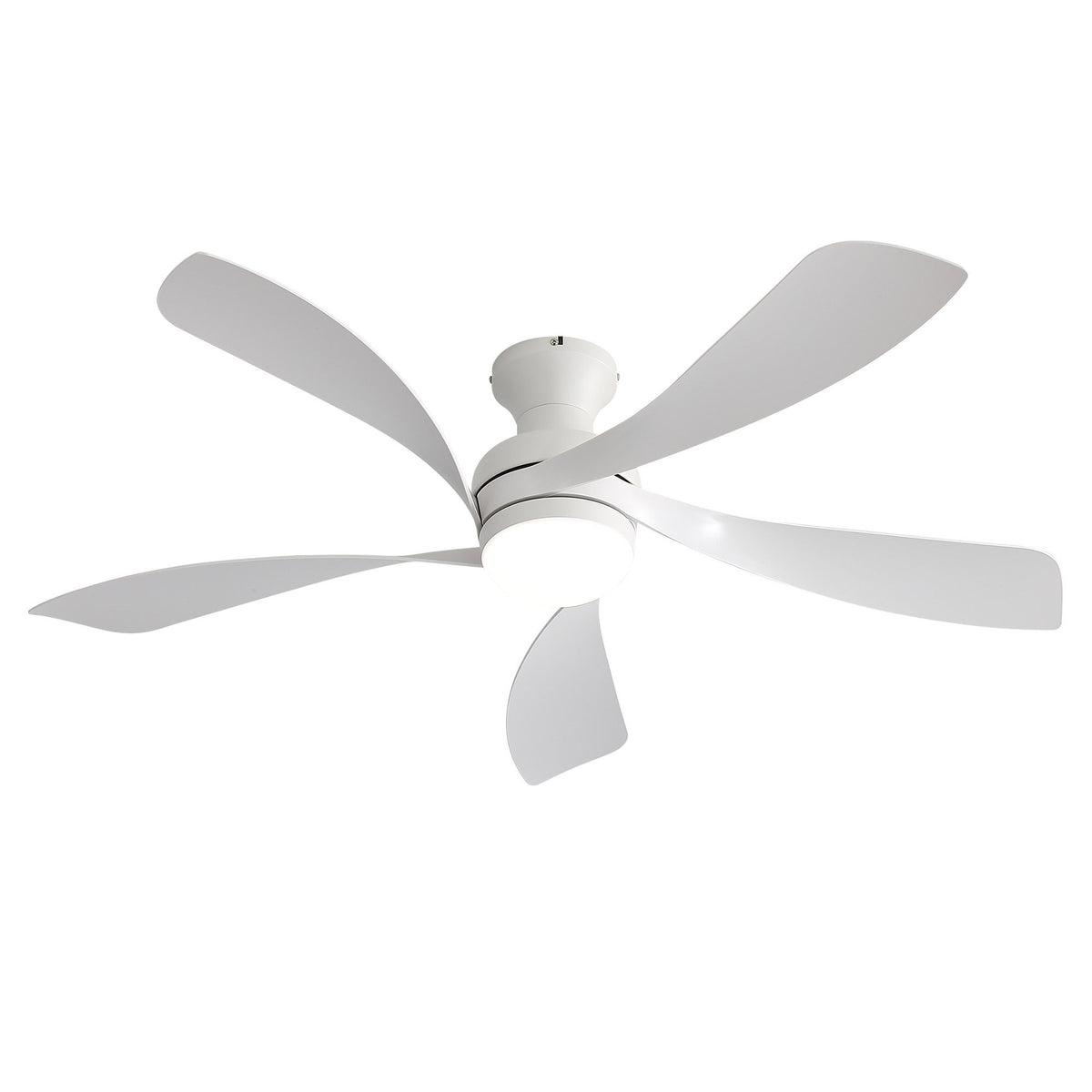 52" Ceiling Fan With 3 Color Dimmable LED Light, DC Reversible Motor, 6 Speed Settings