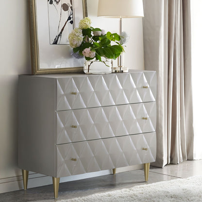 Anson - Console Cabinet - Champagne / Silver