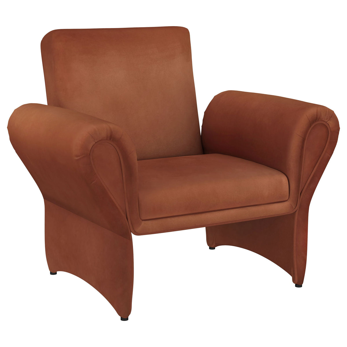 Whitney - Accent Armchair - Rusty Orange