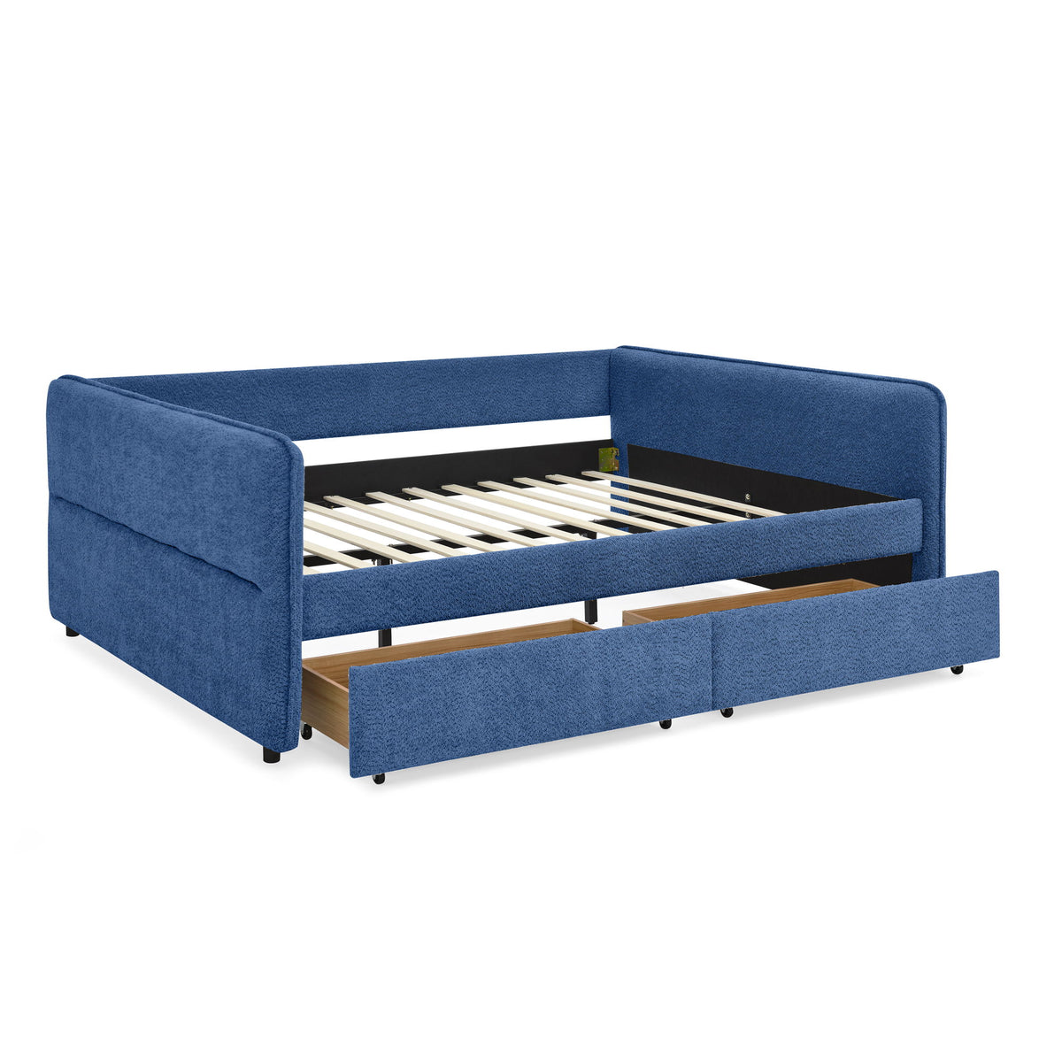 Upholstered Daybed & 2 Drawers