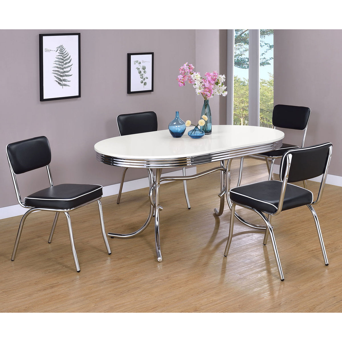 Midge - Oval Dining Table Set
