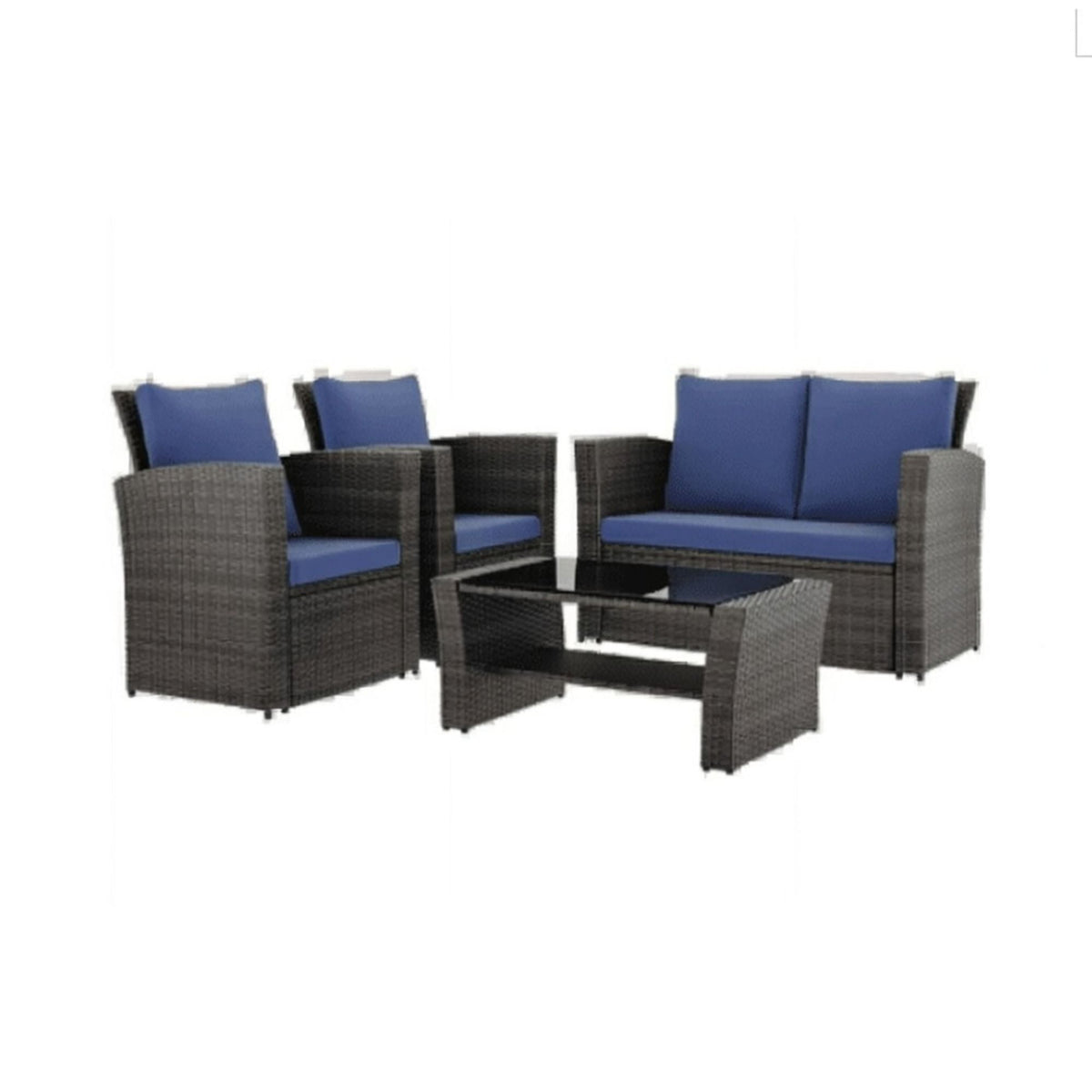 Modern Patio Set With Table And Cushions