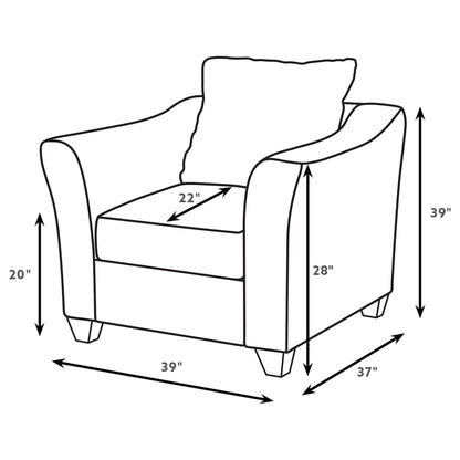 Alcazar - Arm Accent Chair - Gray