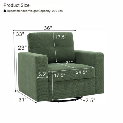 360 Degree Rotation Single Sofa Chair For Living Room
