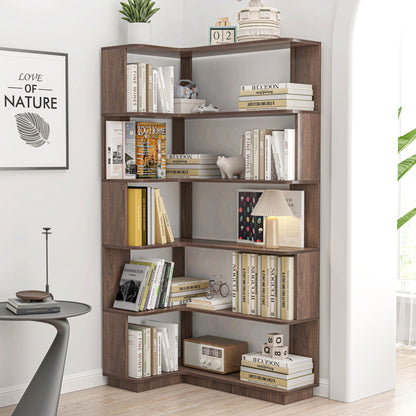 L-Shaped Design Corner Bookshelf