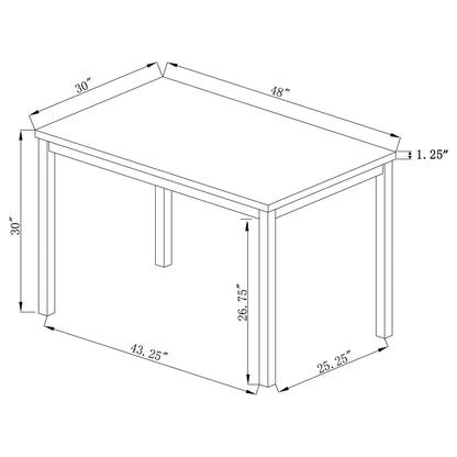 Rectangle Dining Table - Gray
