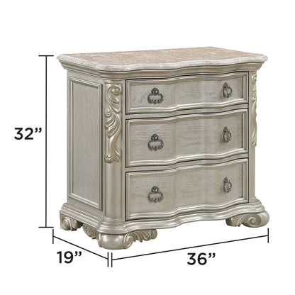 Bella - Nightstand - Champagne