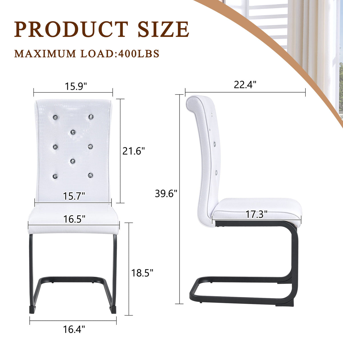 Alligator Skin Upholstered Dining Chairs