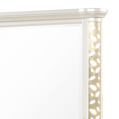 Cinderella - Bedroom Mirror With LED Frame Lighting (Dresser Not Included) - Beige