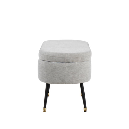 Harvey - Contemporary Storage Bench - Gray
