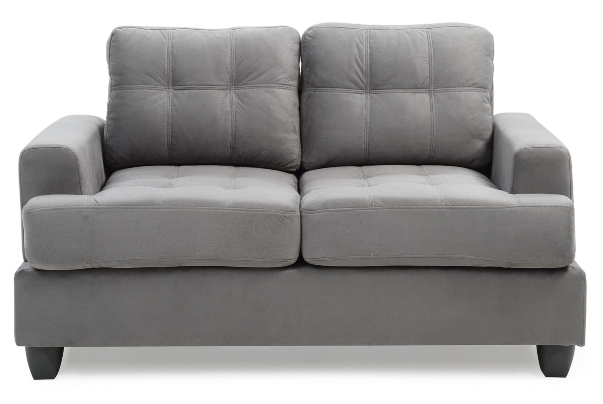 Stylish Transitional Loveseat For Two