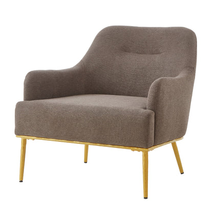 Modern Elegance Accent Chair With Curved Backrest