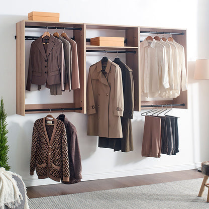 Devi - Wall Mounted Wood Closet System & Modular Design