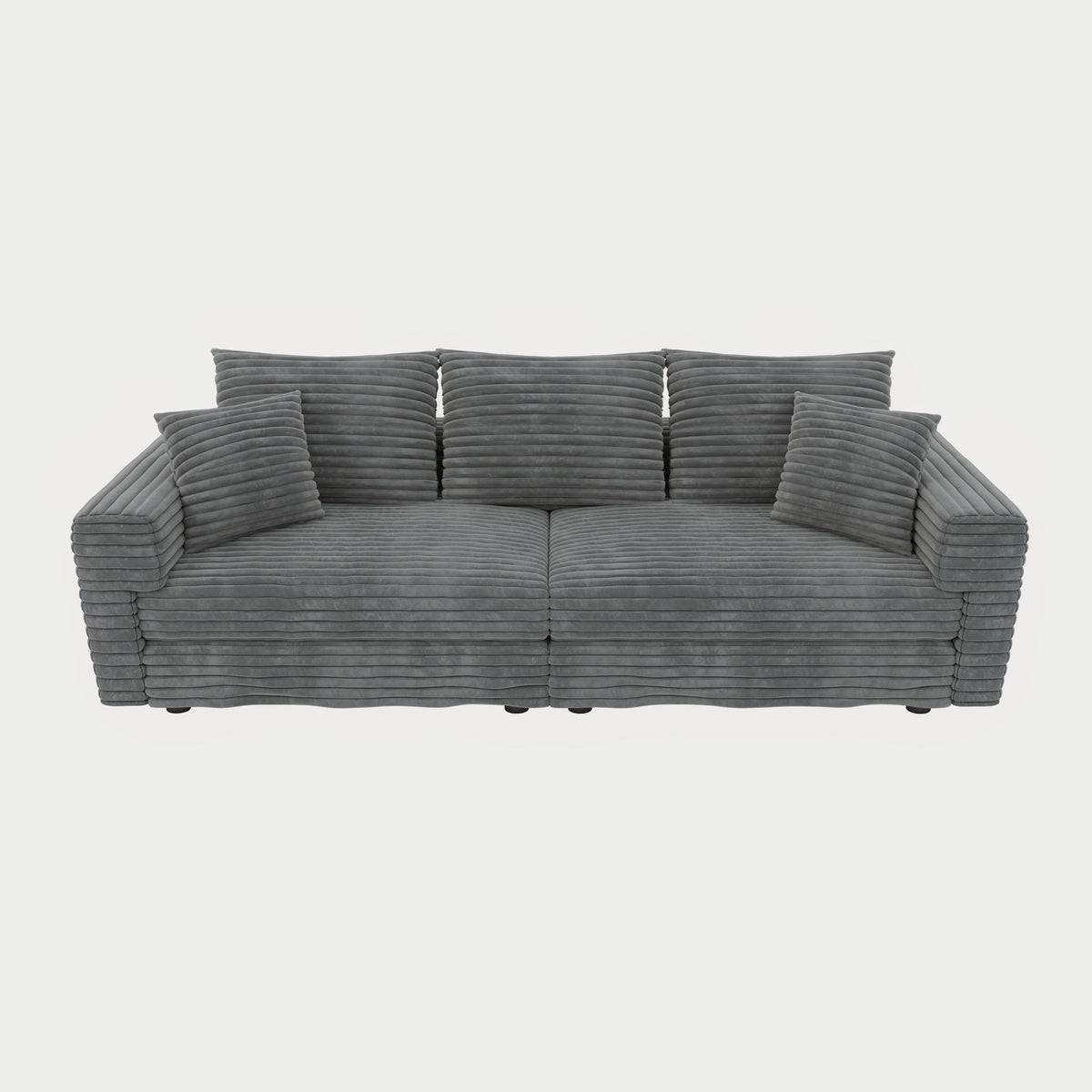 4 Seat Sofa, Modern Comfy Upholstered Sofa Cloud Couch, Deep Seat Couches With Soft Pillows
