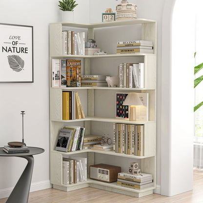 L-Shaped Design Corner Bookshelf